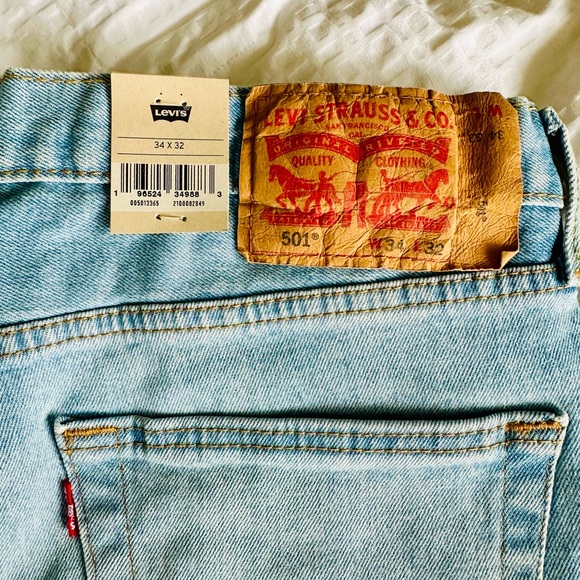 Levi’s 501 Brooklyn Steel Button Fly Straight Leg Jeans - Picture 4 of 8